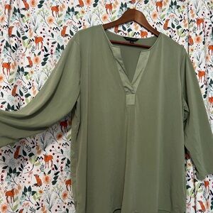 Banana Republic Sage Green Blouse